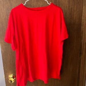 Solid TShirt Size 2X Red Maurice’s Plus Size Shirt 24/7 Classic Shirt